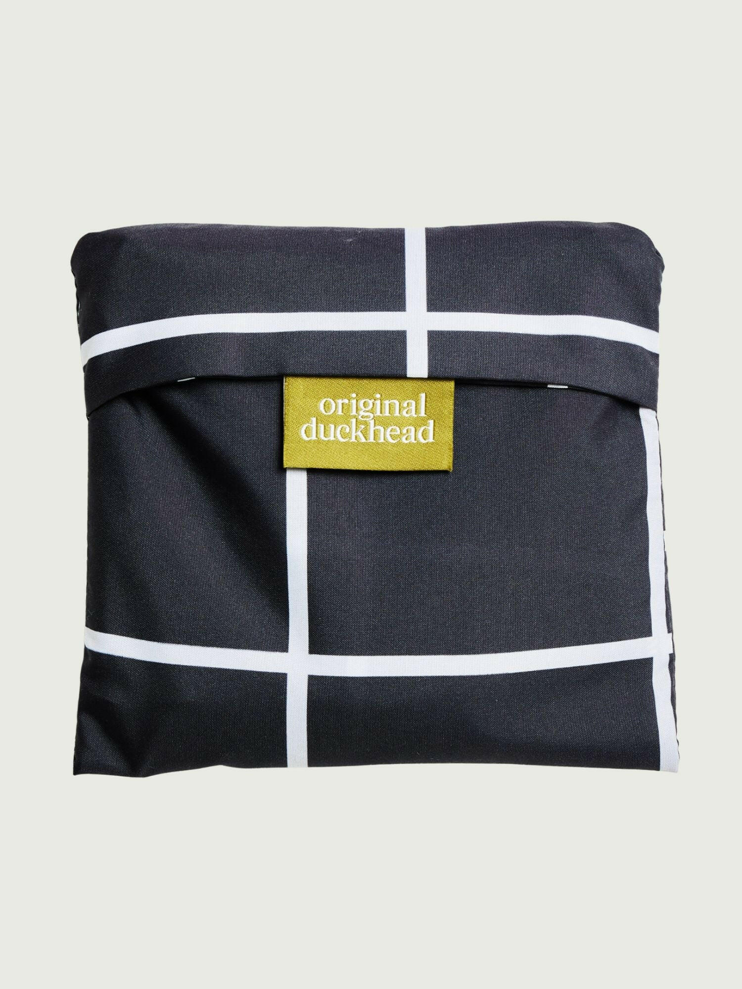 Black Grid Reusable Bag - Image 4