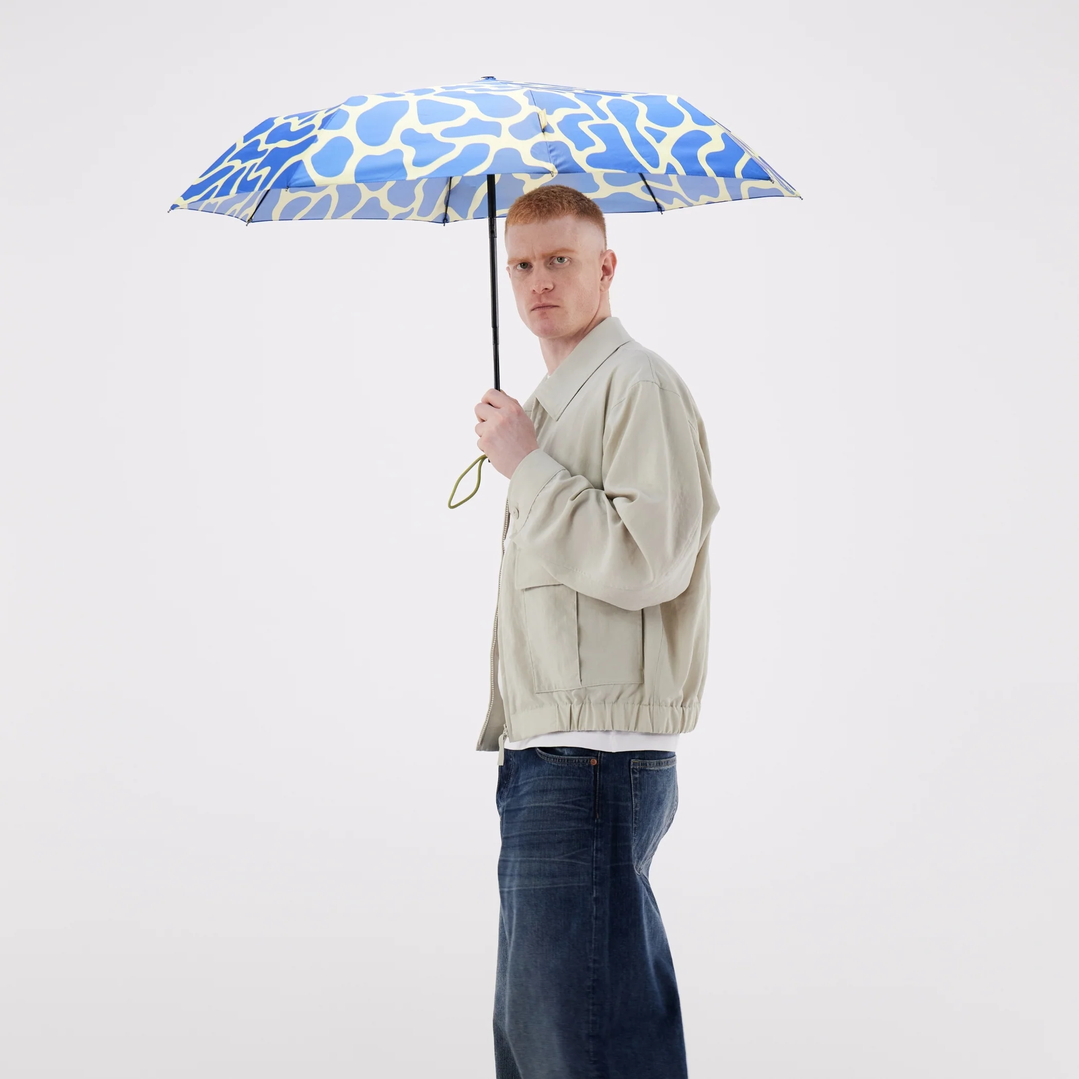 Blue Ripples Umbrella with Auto Open-Close - Image 2